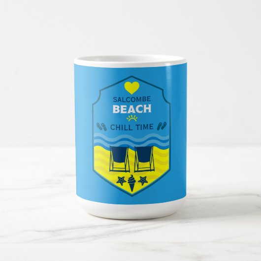 British Beach-Themed-Geschenk Verwandlungstasse (Zentrum)