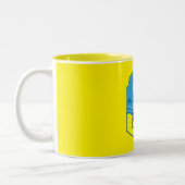 British Beach-Themed-Geschenk Zweifarbige Tasse (Links)