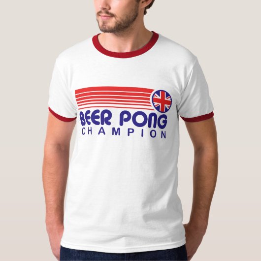 British Beer Pong Champion T-Shirt (Vorderseite)
