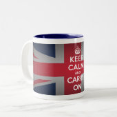 British Behalt Calm Carry British Coffee Tasse Cup (Vorderseite Links)