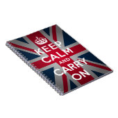 British Behalt Calm Carry British Spiral Notebook Notizblock (Rechte Seite)