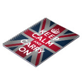 British Behalt Calm Carry British Spiral Notebook Notizblock (Linke Seite)