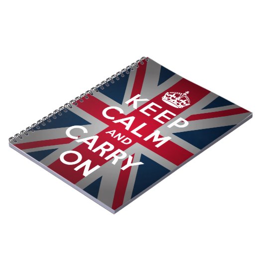 British Behalt Calm Carry British Spiral Notebook Notizblock (Linke Seite)