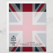 British Behalt Calm Carry Letterhead Stationery Briefkopf (Vorne/Hinten)