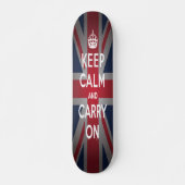 British Behielt Calm Carry Old School Skateboard (Vorne)