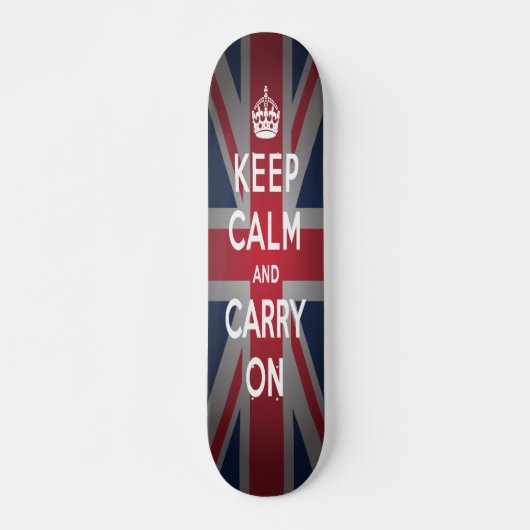 British Behielt Calm Carry Old School Skateboard (Vorne)
