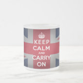 British Behielt Calm Mattiert Glass Coffee Tasse C (Mittel)