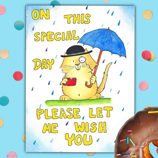 BRITISH BIRTHDAY Postkarte von Nicole Janes