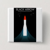 British Black Arrow Rocket Space Art Button (Vorderseite)