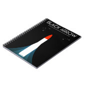 British Black Arrow Rocket Space Art Notizblock (Linke Seite)