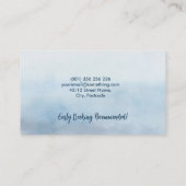 British Blue Cat Watercolor Visitenkarte (Rückseite)