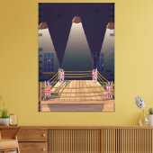 British Boxring Gym. Leinwanddruck (Insitu (Wohnzimmer))