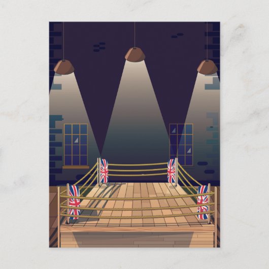 British Boxring Gym. Postkarte (Vorderseite)