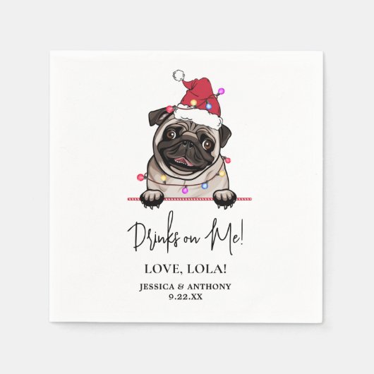 British Bull Dog Personalisiert Drinks Serviette (Vorderseite)