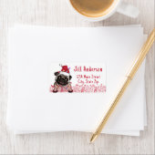 British Bull Dog Personalisiert Hand Zeichnend Adressaufkleber (Insitu)