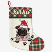 British Bull Dog Personalisiert Weihnachten Kleiner Weihnachtsstrumpf (Vorderseite)