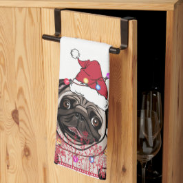 British Bull Dog Personalisiertes Weihnachtsgesche Geschirrtuch