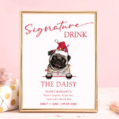 British Bull Dog Wedding Signature Drink Sign Poster