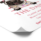 British Bull Dog Wedding Signature Drink Sign Poster (Ecke)