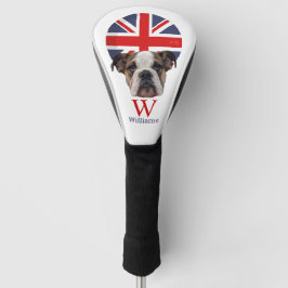 BRITISH BULLDOG Monogram Golf Head Cover Golf Headcover