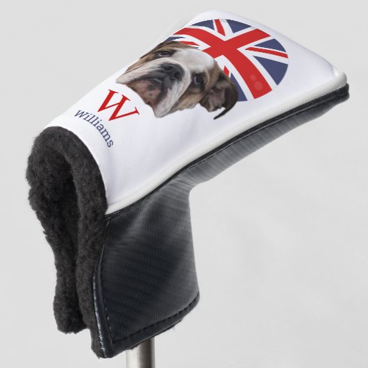 BRITISH BULLDOG Monogram Golf Head Cover Headcover (3/4 Vorderseite)