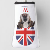 BRITISH BULLDOG Monogram Golf Head Cover Headcover (Rotieren 90)