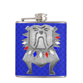 British Bulldog (Personalisiert) Pocket Flask Flachmann