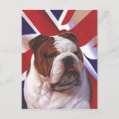 BRITISH BULLDOG POSTKARTE (Vorderseite)