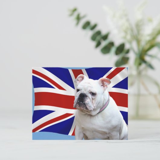 British Bulldog Postkarte (Stehend Vorderseite)