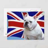 British Bulldog Postkarte (Vorne/Hinten)