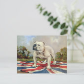 British Bulldog Postkarte (Stehend Vorderseite)
