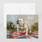British Bulldog Postkarte (Vorne/Hinten)