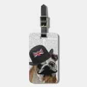 British Bulldog und Bowler Hat Gepäckanhänger (Vorderseite vertikal)