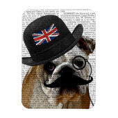 British Bulldog und Bowler Hat Magnet (Vertikal)