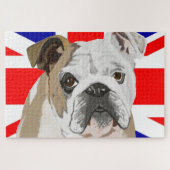 British Bulldog & Union Jack Flag 1.014 Stück Puzzle (Horizontal)