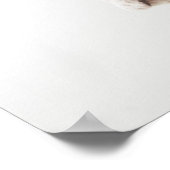 British Bulldog Welpe, die einen Party-Hut trägt Poster (Ecke)