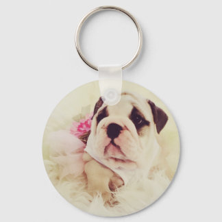 British Bulldog Welppy Keyring Schlüsselanhänger