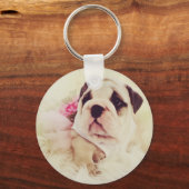 British Bulldog Welppy Keyring Schlüsselanhänger (Vorderseite)