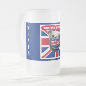 BRITISH BULLDOGS MATTGLAS BIERGLAS (Vorderseite Links)