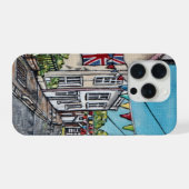 British Bunting Original Acrylic Painting iPhone Hülle (Rückseite (Horizontal))