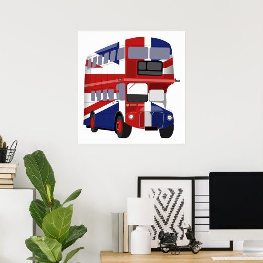 British Bus Poster (Heimbüro)