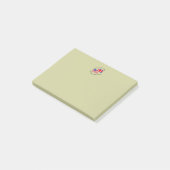 British by Birth American by Choice Black Text Post-it Klebezettel (angewinkelt)