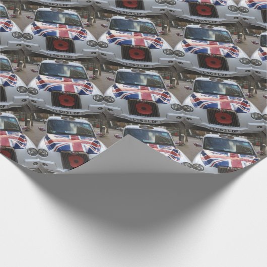 British Cab Geschenkpapier (Ecke)