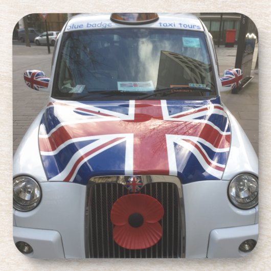 British Cab Getränkeuntersetzer (Vorderseite)