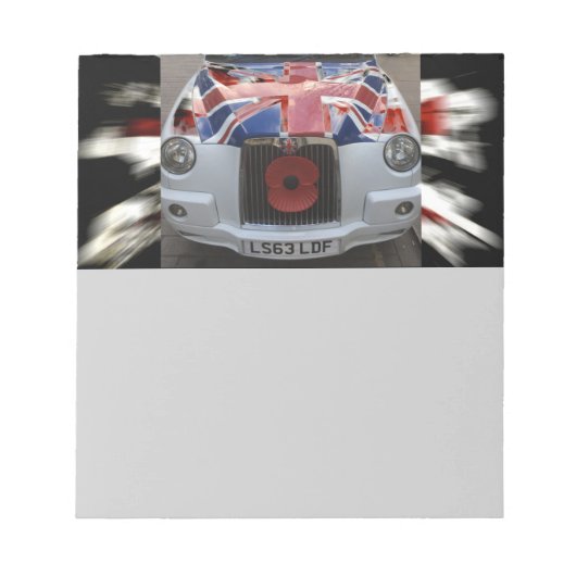 British Cab Notizblock (Vorderseite)