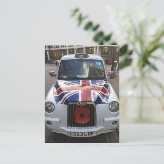 British Cab Postkarte (Stehend Vorderseite)