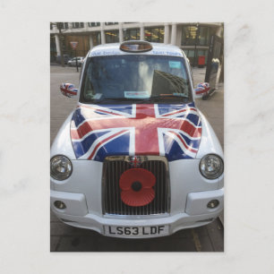 British Cab Postkarte