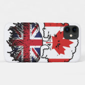 British Canadian Canada Tree Roots Flag Case-Mate iPhone Hülle (Rückseite (Horizontal))