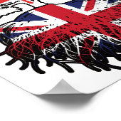 British Canadian Canada Tree Roots Flag Poster (Ecke)