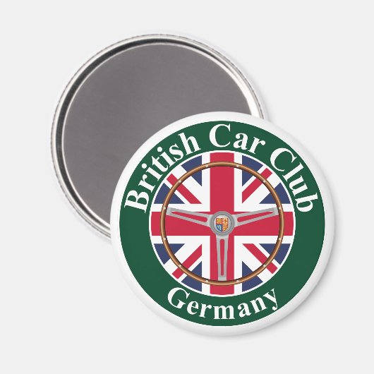 British Car Club Magnet (Vorderseite/Rückseite)